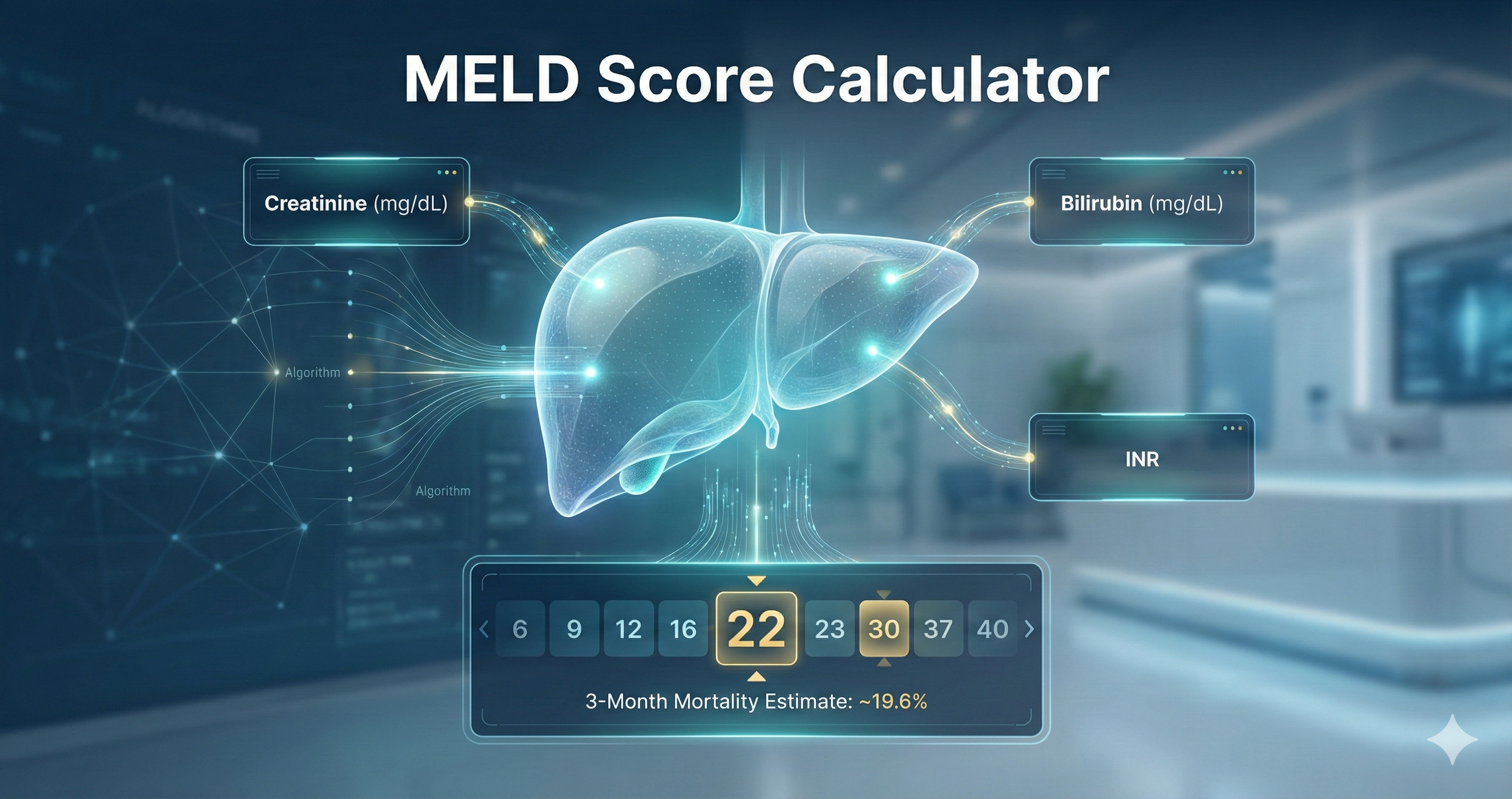 MELD Score Calculator for Liver Transplant and TIPS